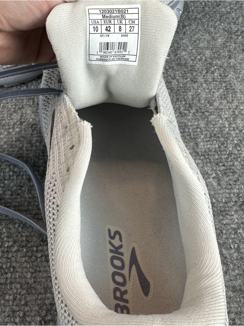 Brooks Revel 3 Womens Size 10 B Grey Silver Running Shoes 1203021B021 Sneakers - Picture 14 of 15